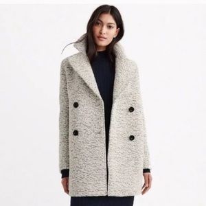 Abercrombie & Fitch Boucle Wool Blend Pea Coat